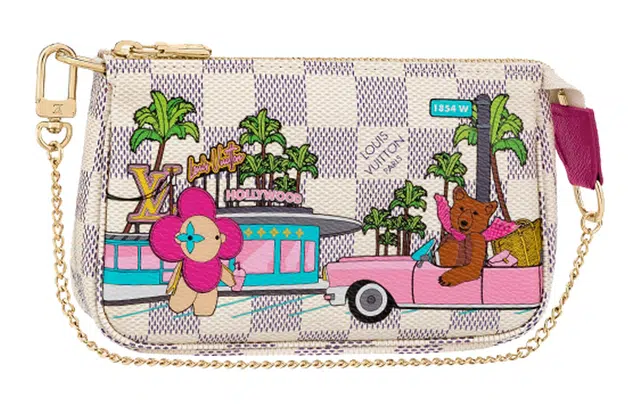 Louis Vuitton Pochette Accessories Damier Graffiti Chain Bag