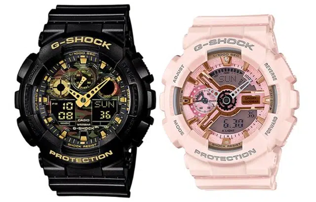 CASIO G-SHOCK GA-100CF-1A9+GMA-S110MP-4A1