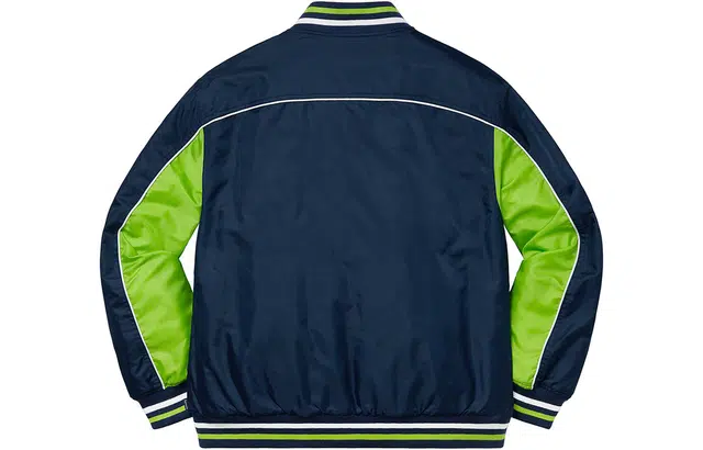 Supreme FW20 Week 1 Contrast Script Varsity Jacket