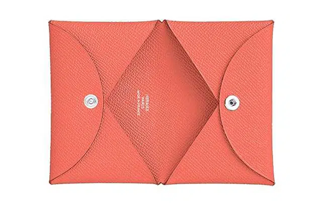 HERMES Calvi Epsom 8W Rose Azalee