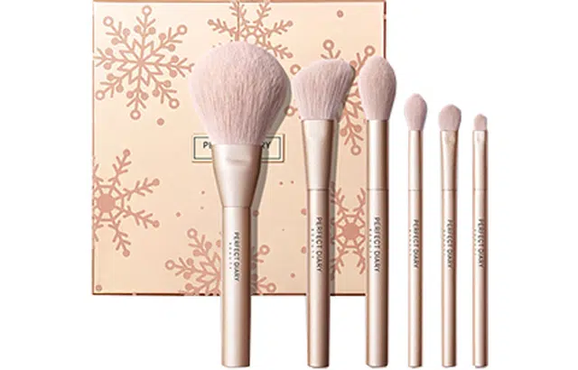 完美日记  化妆工具 雪夜鎏光化妆套刷  六件套刷
