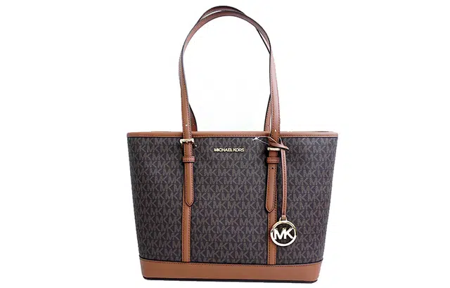 MICHAEL KORS MK Jet Set Travel Logo Tote