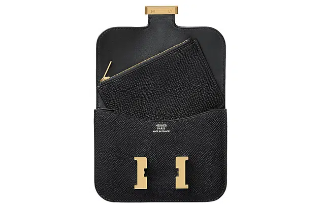 HERMES Constance Slim Epsom Noir