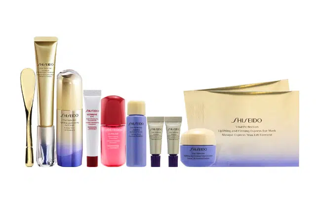 资生堂 重点抗皱亮白修护乳霜及提拉眼霜节日组合 保湿补水