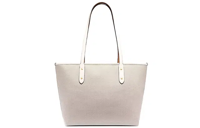 Glamorous large tote weekender bag in black weave