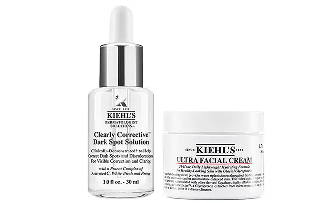 科颜氏 润白修护明星套组护肤套装 提亮淡斑紧致保湿美白滋润补水 精华霜两件套