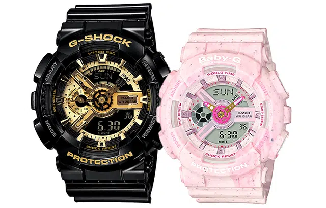 Casio G-Shock & Baby-G BA-110PI-4APR+GA-110GB-1APR