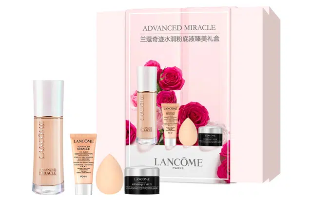 兰蔻 奇迹水润粉底液臻美礼盒 提升气色