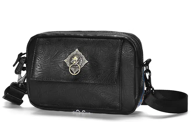 Chusan PVC Crossbody Bag Black