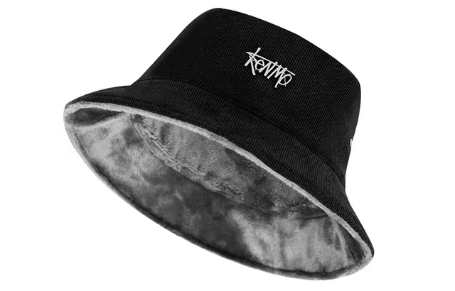 肯默 加绒双面戴遮阳大头围/小头围 渔夫帽 男女同款情侣款