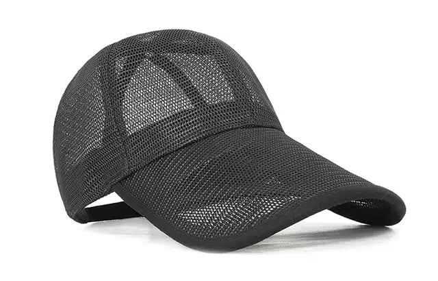 白卷 网眼镂空透气弯檐遮阳 涤纶 棒球帽 男女同款情侣款