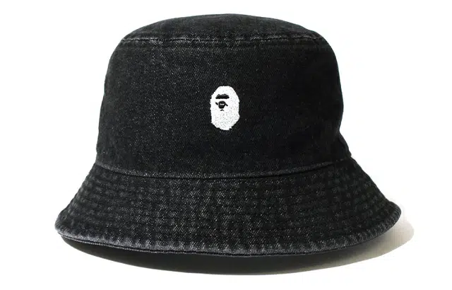 A BATHING APE Logo Bucket Hat