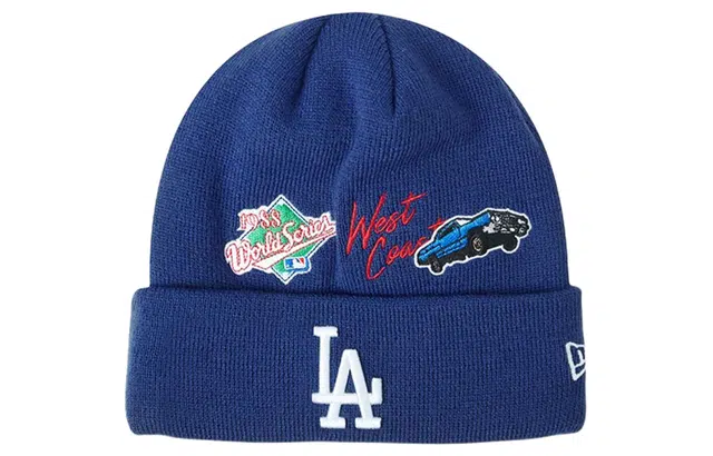 New Era Los Angeles Dodgers Fleece Cap Blue