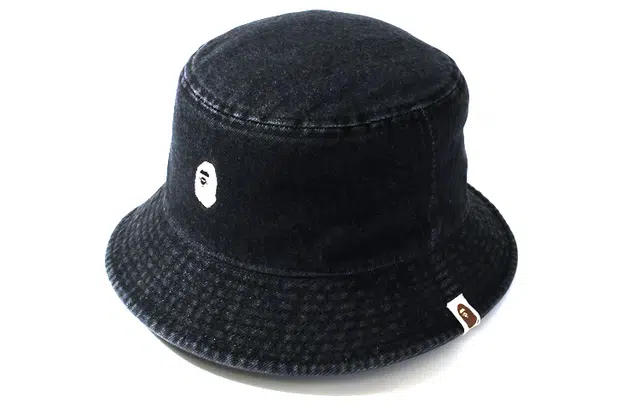 A BATHING APE Logo Bucket Hat