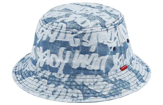Supreme Week 8 Fat Tip Jacquard Denim Crusher