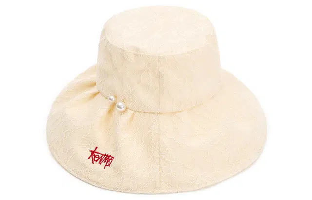 肯默大帽檐渔夫帽 透气蕾丝面料 遮阳防晒帽盆帽子 女款