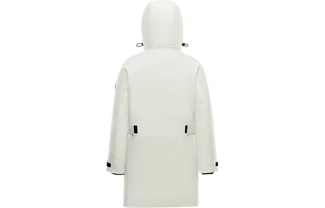 波司登 工装贴袋防风夹克纯色连帽中长款羽绒服 男女同款