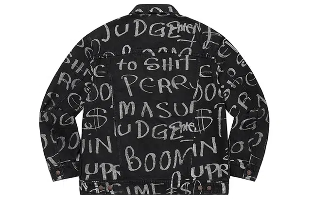 Supreme FW20 Black Ark Denim Trucker Jacket