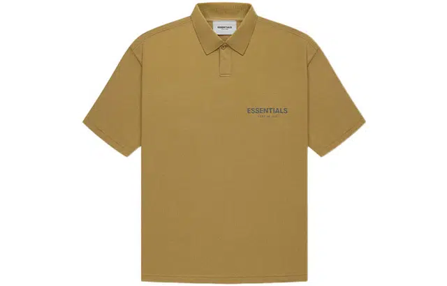 Fear of God Essentials FW21 Ss Polo Amber LogoPolo