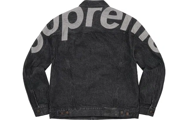 Supreme Inset Logo Denim Trucker Jacket