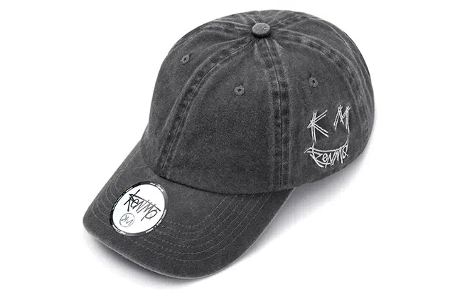 肯默笑脸棒球帽软顶复古鸭舌帽 高街头嘻哈水洗帽子 遮阳防晒 男女同款