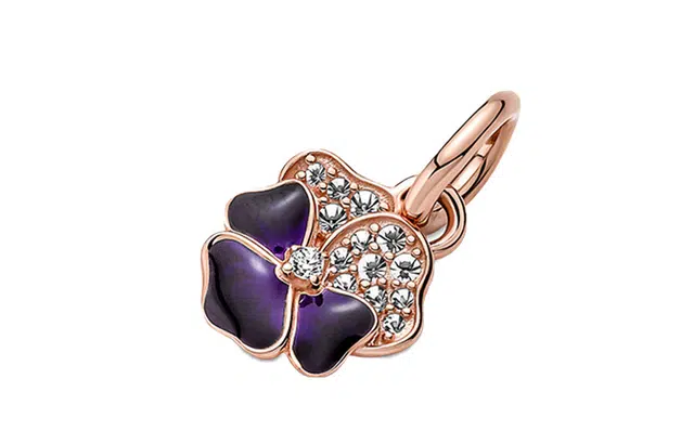 Pandora Shine Pansy Charm