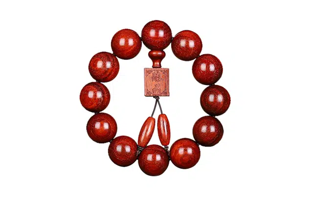 月斐 爆满金星小叶紫檀密血檀 盘玩佛珠 檀木 佛珠手链 男女同款情侣款