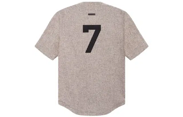 Fear of God Full Zip Baseball Jersey Away Grey Logo