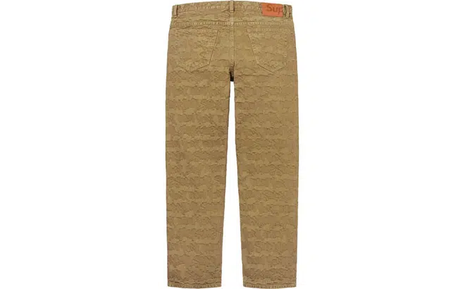 Supreme SS22 Fat Tip Jacquard Regular Jean