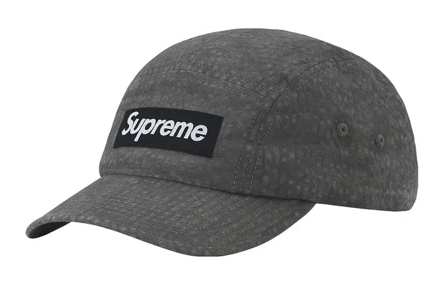 Supreme Week 14 Washed Seersucker Camp Cap