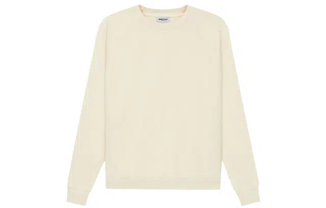 Fear of God Essentials SS21 Pull-Over Crewneck ButtercreamCream Logo