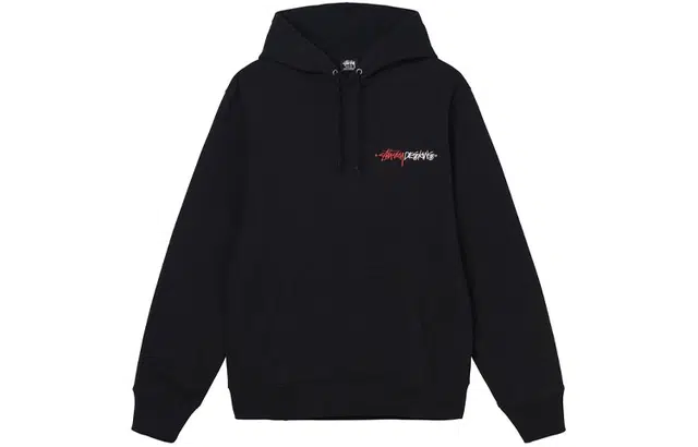 Stussy FW21 Positive Vibrations Embroidered Hoodie Logo