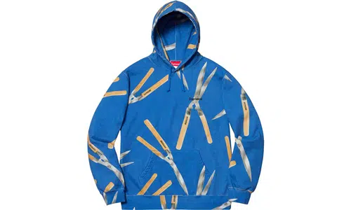 Supreme SS19 Shears Hooded Sweatshirt Royal