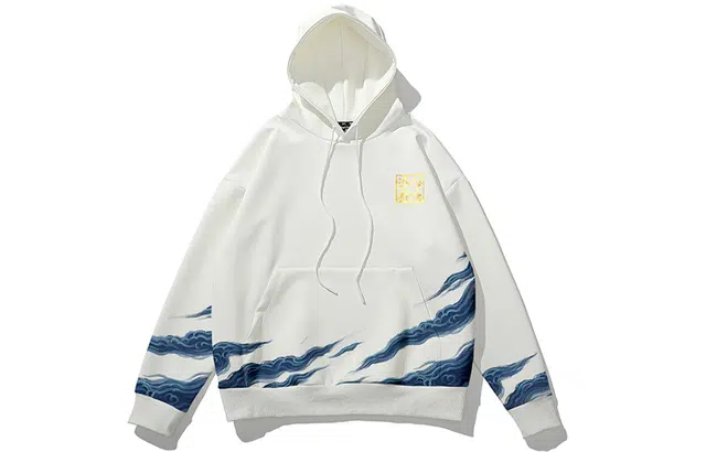 木村三社 青龙白虎数码印花连帽宽松卫衣 男女同款