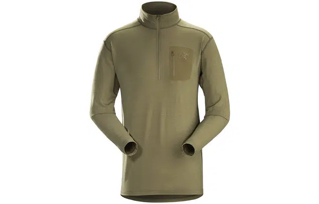 RC'TERYX Leaf Cold Wx Zip Neck AR - Wool T