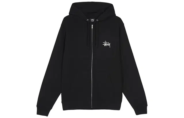 Stussy BASIC ZIP HOOD logo