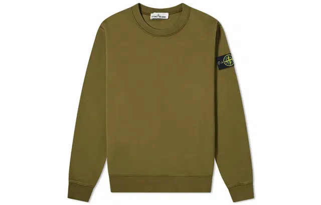 STONE ISLAND Garment Dyed Crew Sweat