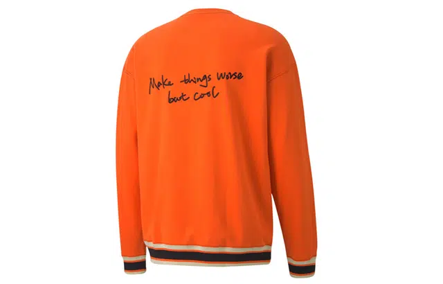 PUMA x Randomevent Logo Knit Sweatshirt Orange