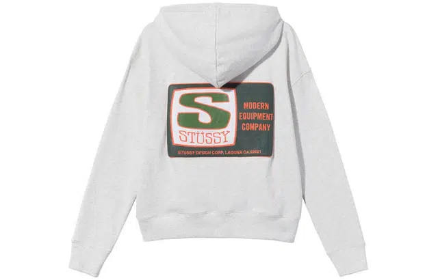 Stussy Agness Boxy Crop Hoodie Logo