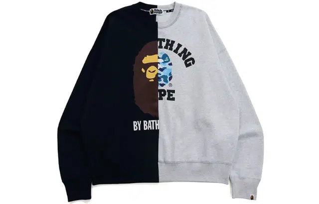 A BATHING APE LA CAMO COLLEGE TEE T BAPE
