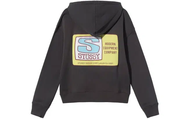 Stussy Agness Boxy Crop Hoodie Logo