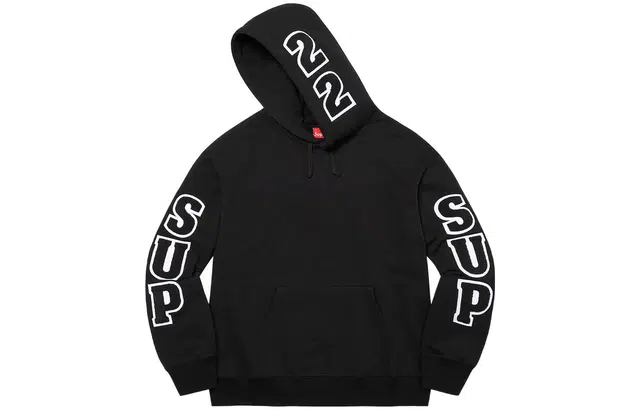 Supreme SS22 Week 1 Team Chenille Hooded Sweatshirt