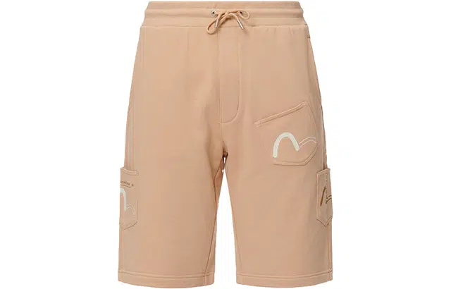 EVISU SS22 Seagull Print Multi-Pocket Shorts