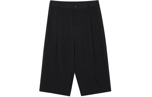 速写 变形记 纯色直筒七分休闲裤 男女同款 本黑