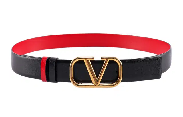 Valentino Reversible Belt Black 3cm