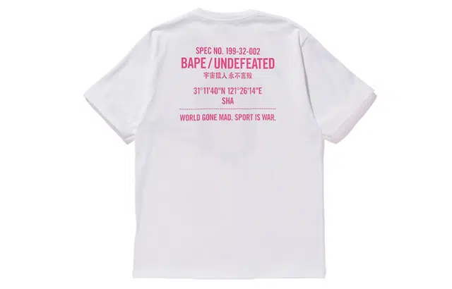 BAPE x UNDEFEATED Logo T