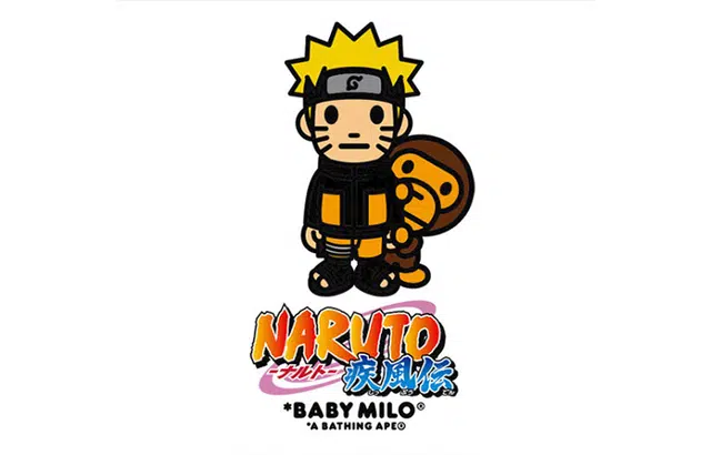 A BATHING APE x NARUTO Baby Milo Tee
