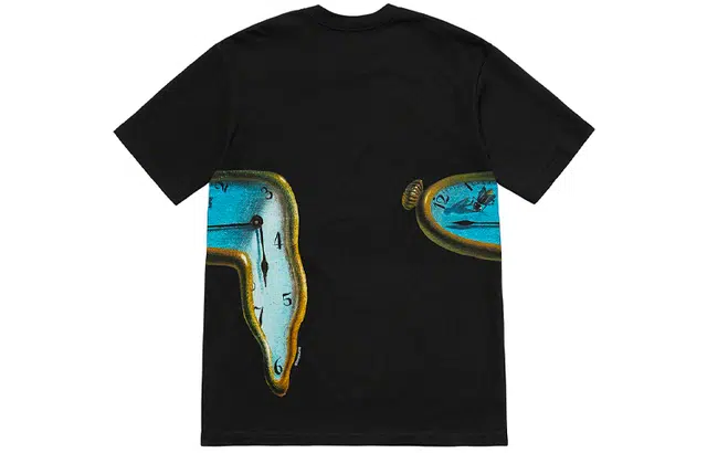 Supreme SS19 The Persistence of Memory Tee Black T