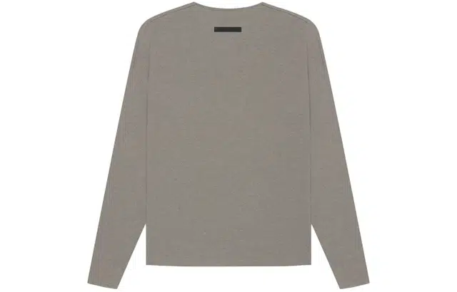 Fear of God Essentials Thermal Henley Long Sleeve Gray FlannelCharcoal T