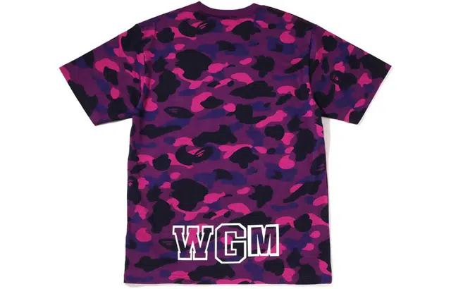 A BATHING APE Color Camo Shark Tee